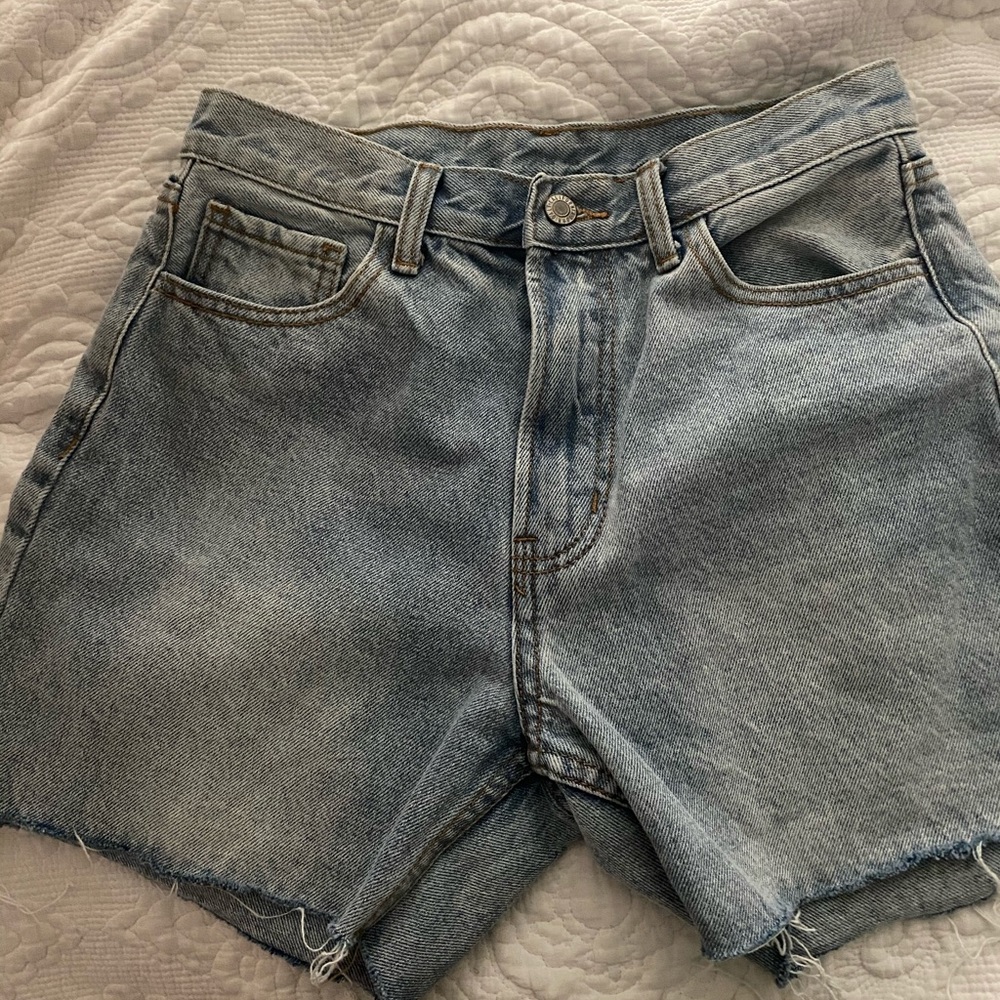 Denim High Waist Short